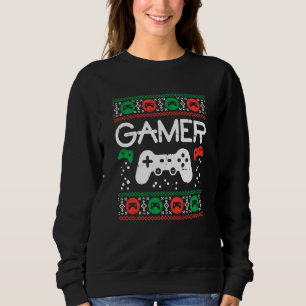 Gamer, ugglatt julsötare Retro Video Game Julafton T Shirt