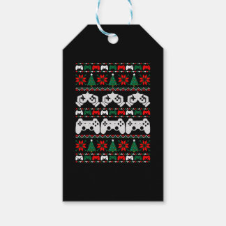 Gamer Ugly jul Sweater Presentetikett