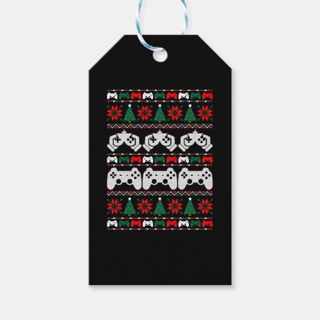 Gamer Ugly jul Sweater Presentetikett (Framsidan)