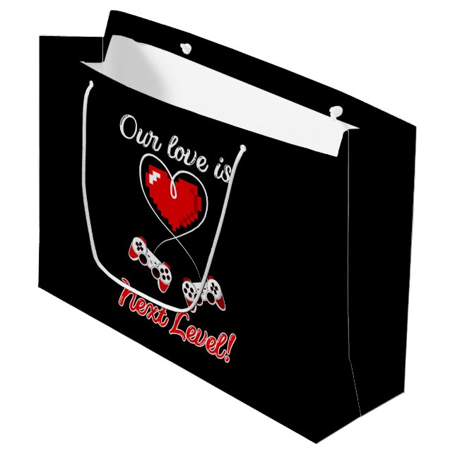 Gamer Valentine Gift Bags (Framsidan Vinklad)