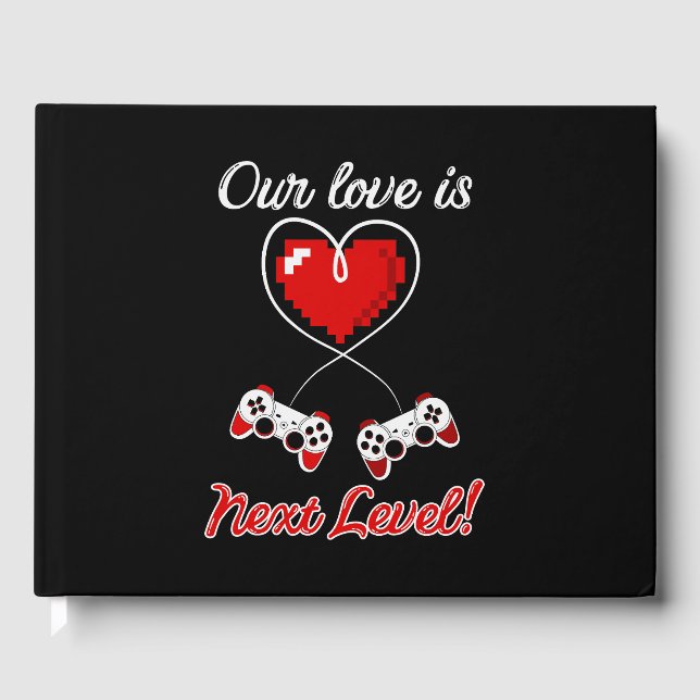 Gamer Valentine Guestbook Gästböcker (Framsida)