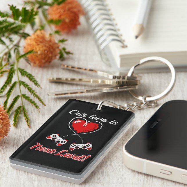 Gamer Valentine Keychain (Högra Framsidan)
