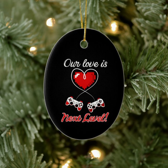 Gamer Valentine Ornament (Träd)