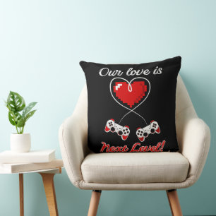 Gamer Valentine Pillow Kudde