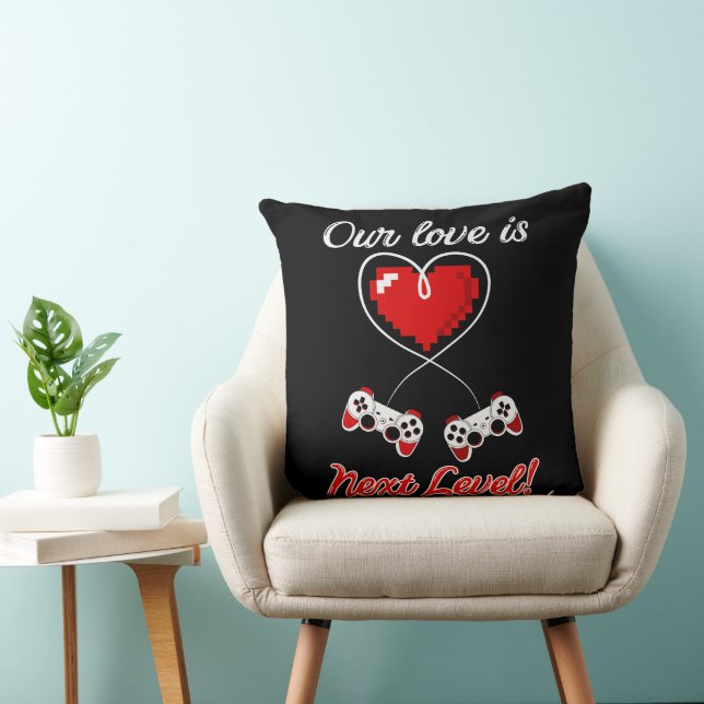 Gamer Valentine Pillow Kudde (Stol)