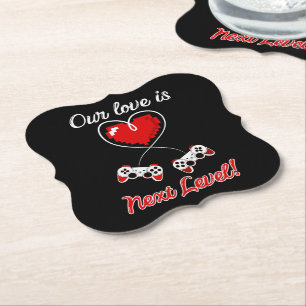 Gamer Valentine Underläggs Underlägg Papper