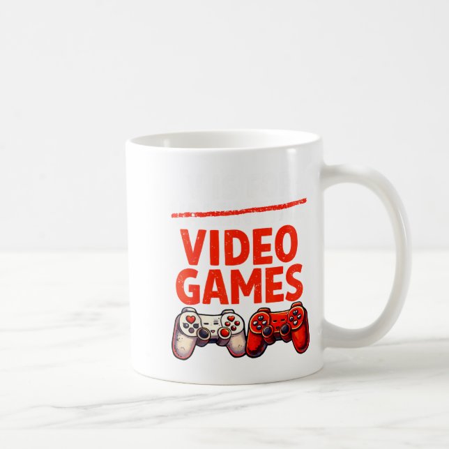 Gamer Valentine V Is For Video Games Valentines Da Kaffemugg (Höger)