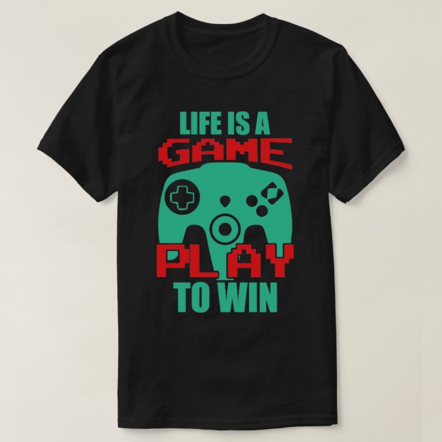 Gamer Win T Shirt (Design framsida)