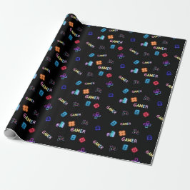 Gamer Wrapping Paper Presentpapper