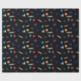 Gamer Wrapping Paper Presentpapper