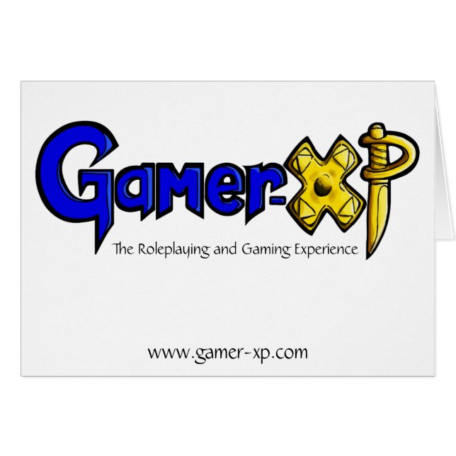 Gamer-XP Hälsningskort (Framsidan Horizontal)