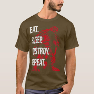 GAMERA 1999 Åt Viloläge Upprepa T Shirt