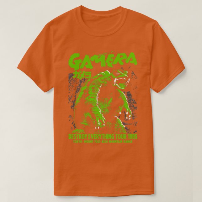 GAMERA: Förstör allt 1995 T Shirt (Design framsida)