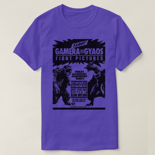 GAMERA vs GYAOS-KAMP T Shirt (Design framsida)
