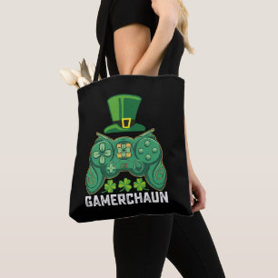 Gamerchaun Spelare Spel Spel St Patrick's Day Tygkasse
