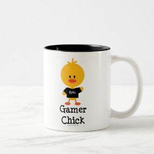 Gamerchickmugg Två-Tonad Mugg