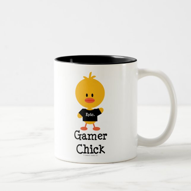 Gamerchickmugg Två-Tonad Mugg (Höger)