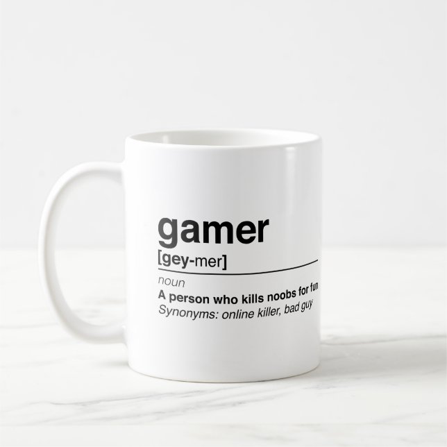 Gamerdefinition Kaffemugg (Vänster)