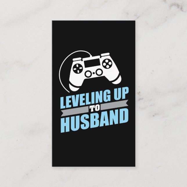 Gamerförlovning som upp till utjämniner maken visitkort (Framsida)