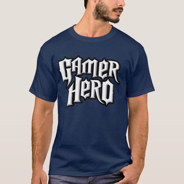 Gamerhjälte Tee Shirt (Framsida)