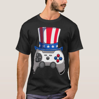 Gamerica Video Game farbror Sam 4:e juli-boys Ame T Shirt