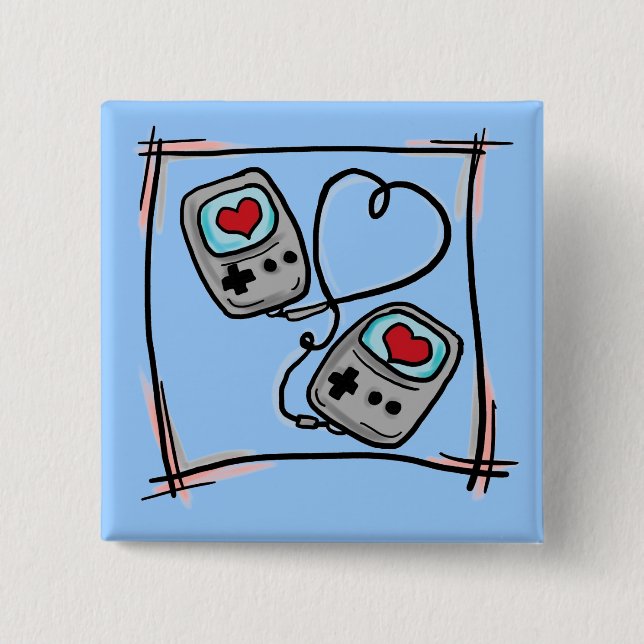 Gamerkärlek knäppas knapp (Framsida)