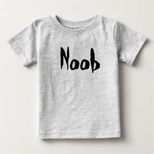 Gamers babyranka - Noob i svart T Shirt