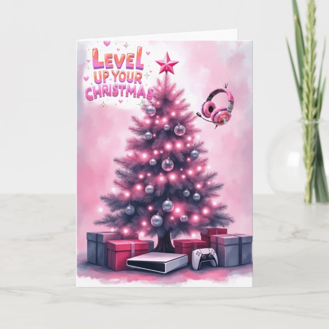 Gamers Christmas Card Tack Kort (Framsida)