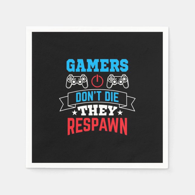 Gamers de Respawn Pappersservett (Framsidan)