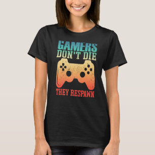 Gamers dör inte de återtar Gamer Tonåringars Boy G T Shirt
