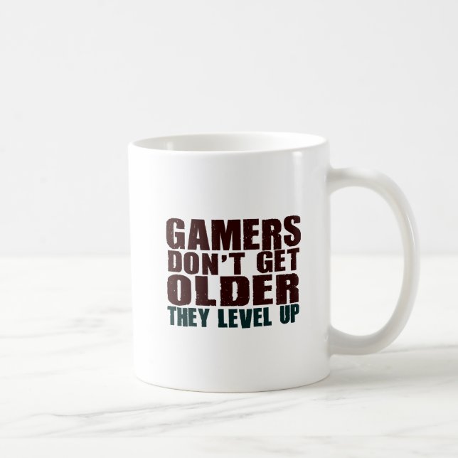 Gamers får inte äldre… kaffemugg (Höger)