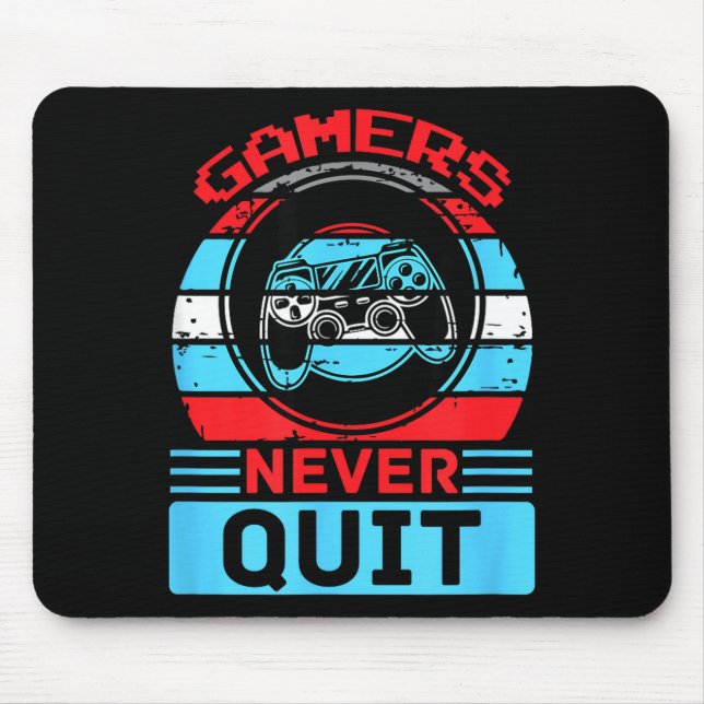 Gamers Never Quit Funny Gaming Quotes Gift For Rpg Musmatta (Framsidan)