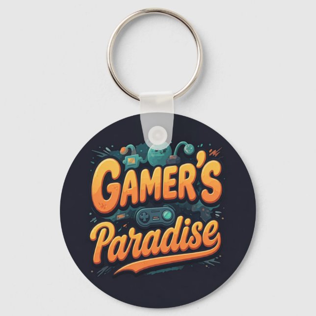 Gamers paradise nyckelring (Framsida)