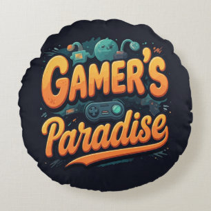 Gamers paradise rund kudde