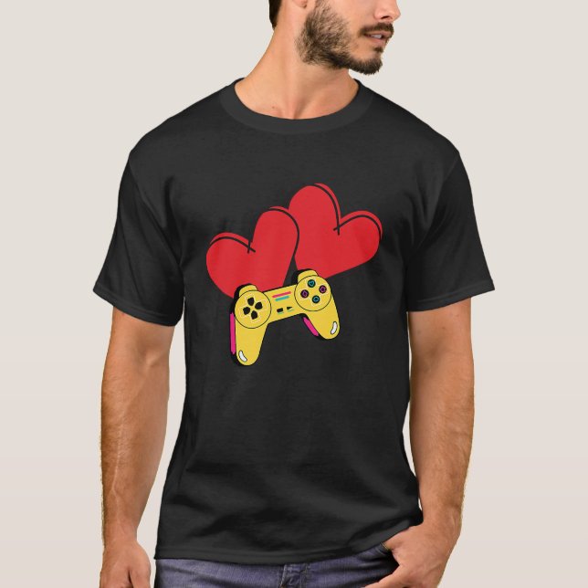 Gamers Valentine  Valentine's Day for Gamers T Shirt (Framsida)
