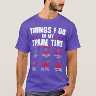 Gamersaker jag gör på min fritid spelar tv-spel g t shirt
