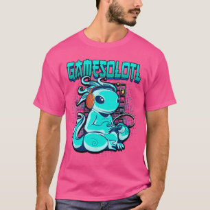 Gamesolotl Aolotl Gaming Gamer Spelar Videospel T Shirt
