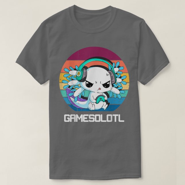 Gamesolotl Aolotl Video Gamer Kawaii Pastel Goth A T Shirt (Design framsida)