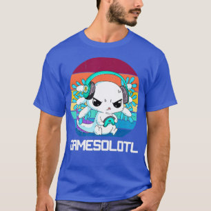Gamesolotl Axolotl Fish Spela upp videokort Axolot T Shirt