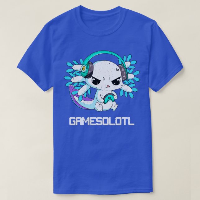Gamesolotl Axolotl Kids Salamander Cute Axolotl T Shirt (Design framsida)