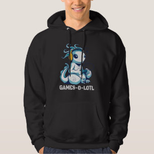 Gamesolotl Axolotl spelar konsolvideospel Gam Hoodie