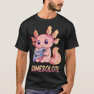 Gamesolotl Axolotl Video Gamer Kawaii Pastel Goth T Shirt