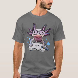 Gamesolotl Axolotl Video Gamer Kawaii Pastel Goth T Shirt