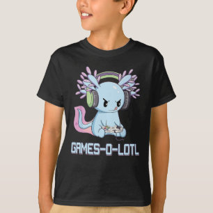 Gamesolotl Axolotl Video Gamer Kawaii Pastel Goth T Shirt