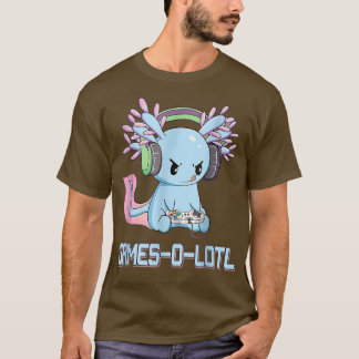 Gamesolotl Axolotl Video Gamer Kawaii Pastel Goth T Shirt