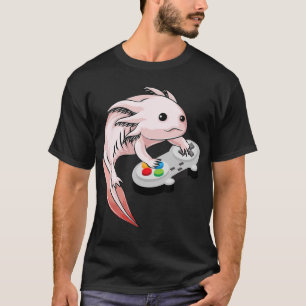 Gamesolotl Axolotl Video Games Kawaii Anime-spel T Shirt