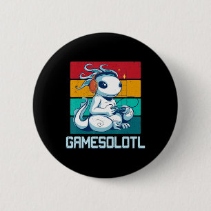 Gamesolotl Cute Axolotl Video Gamer Kawaii Anime B Knapp