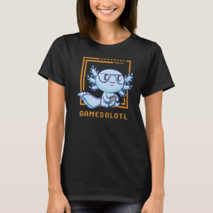 Gamesolotl Gamer Axolotl Spelar videospel Walki T Shirt