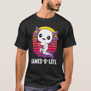 Gamesolotl Gamer Axolotl Video Games Salamander T Shirt