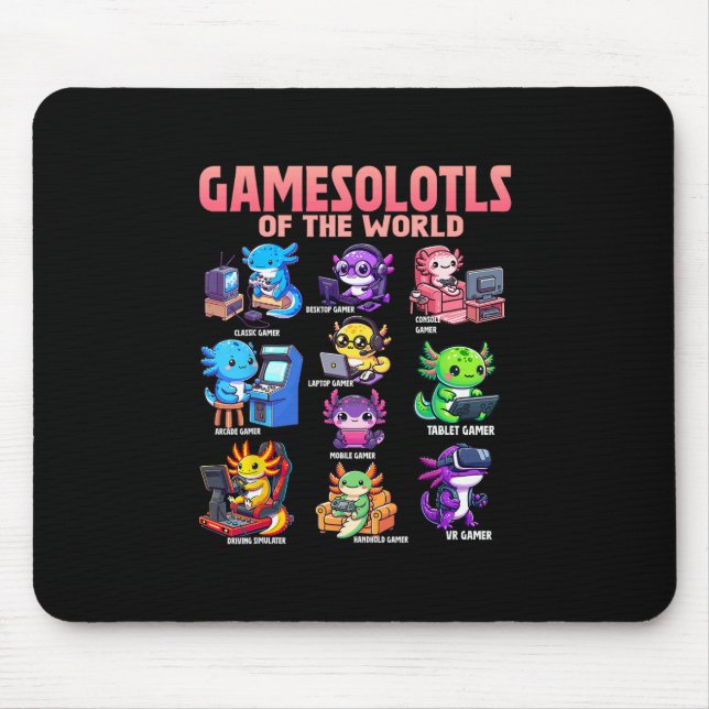 Gamesolotls Of The World Diverse Gamer Axolotl Ani Musmatta (Framsidan)